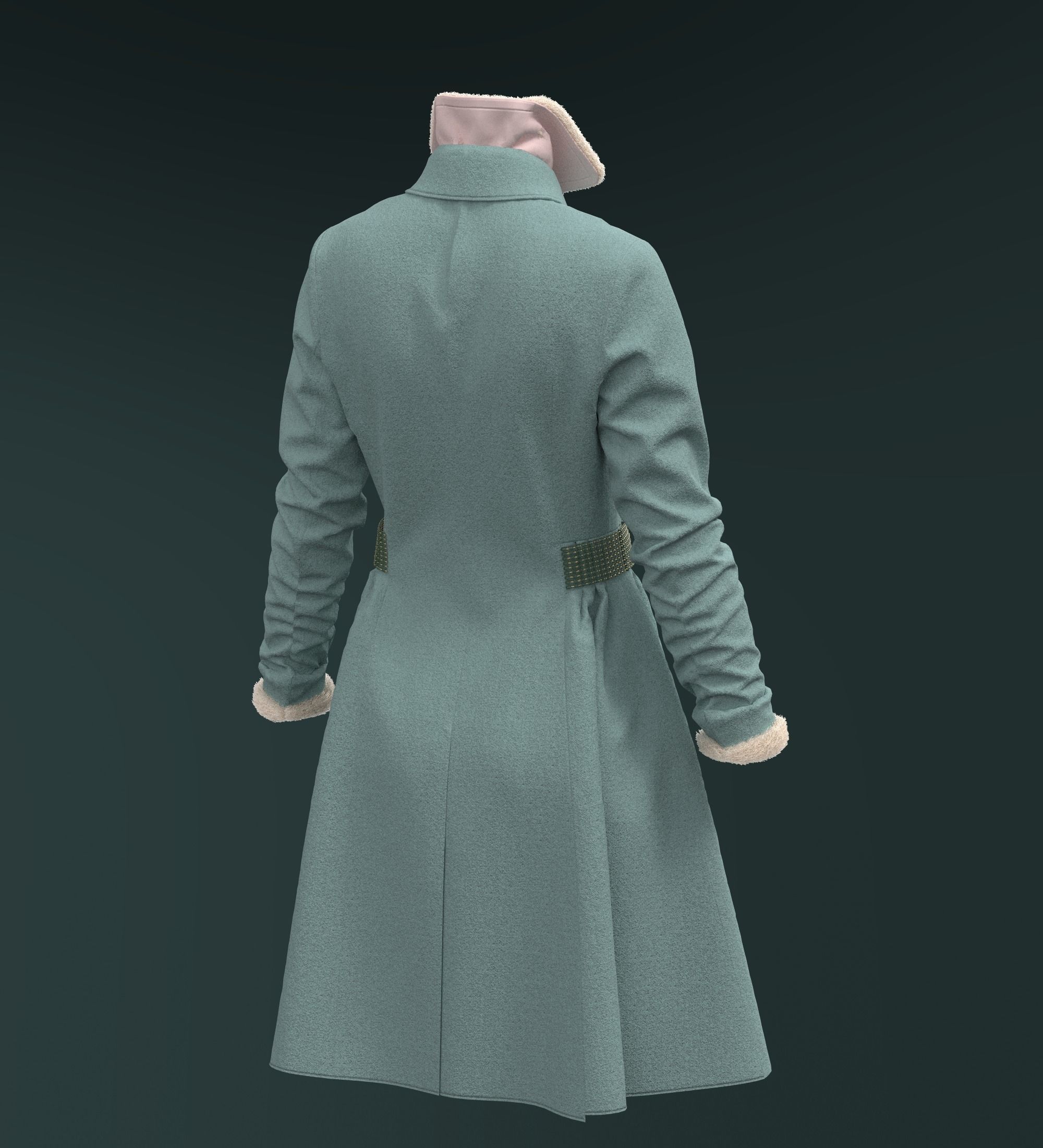 Fur Coat 3D model_5