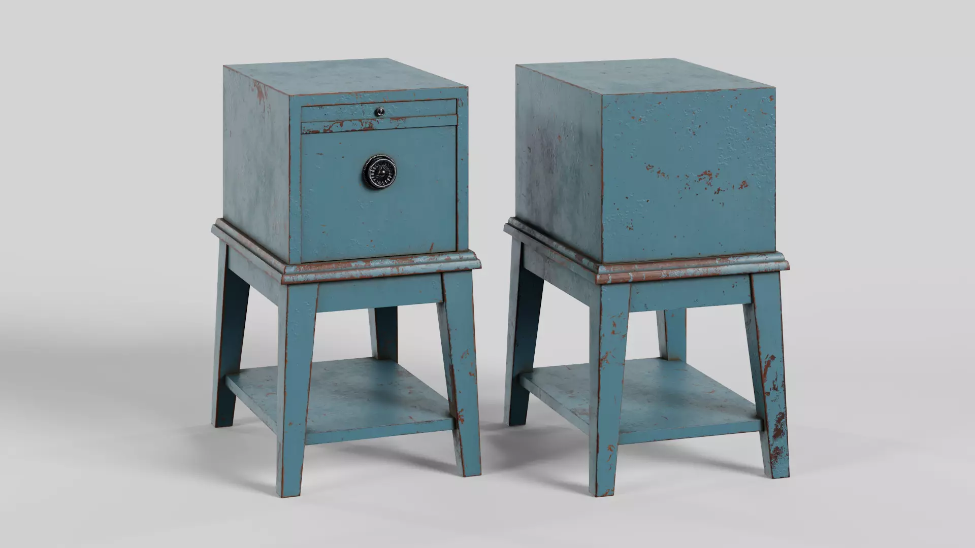 Drawer Cabinet Low-poly 3D model_0