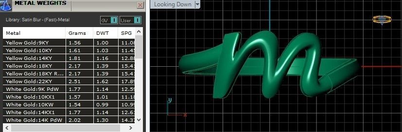 alphabet minimal M ring 82-MW 3D print model_12