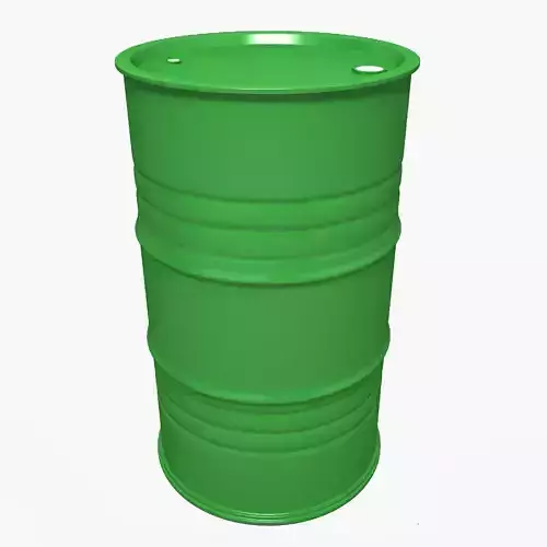 Metal Barrel Clean green