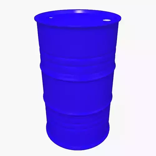Metal Barrel Clean blue