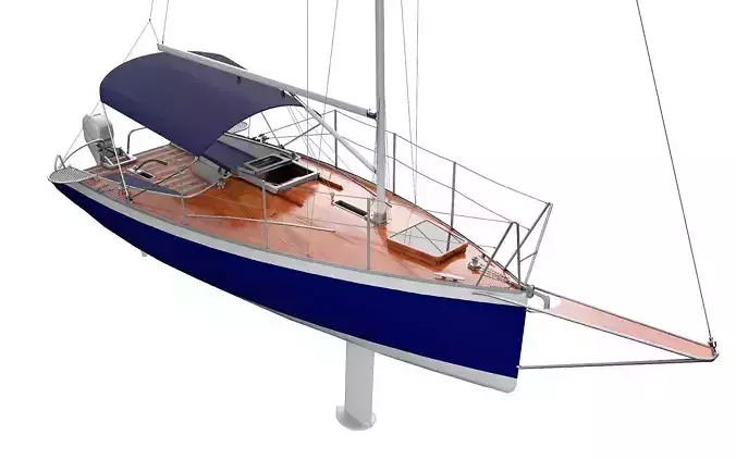 Small Sail Yacht Wooden