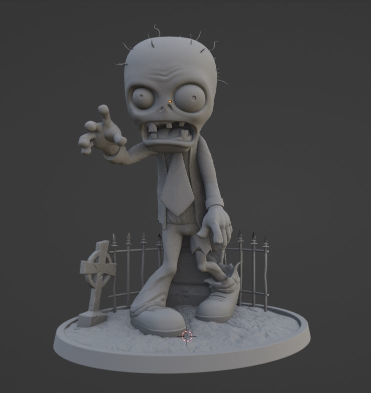 Zombie 3D print model_1