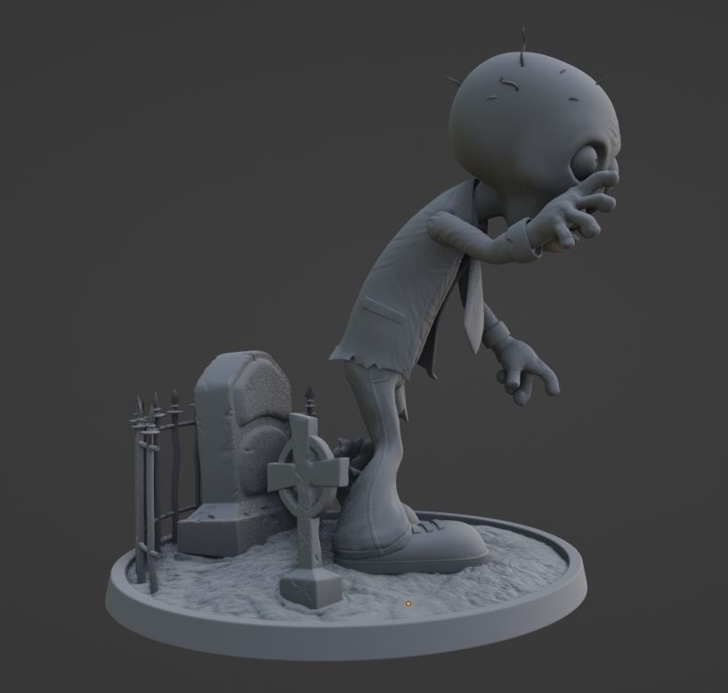 Zombie 3D print model_2