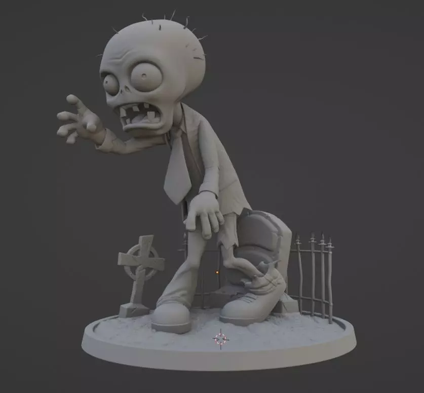 Zombie 3D print model_0