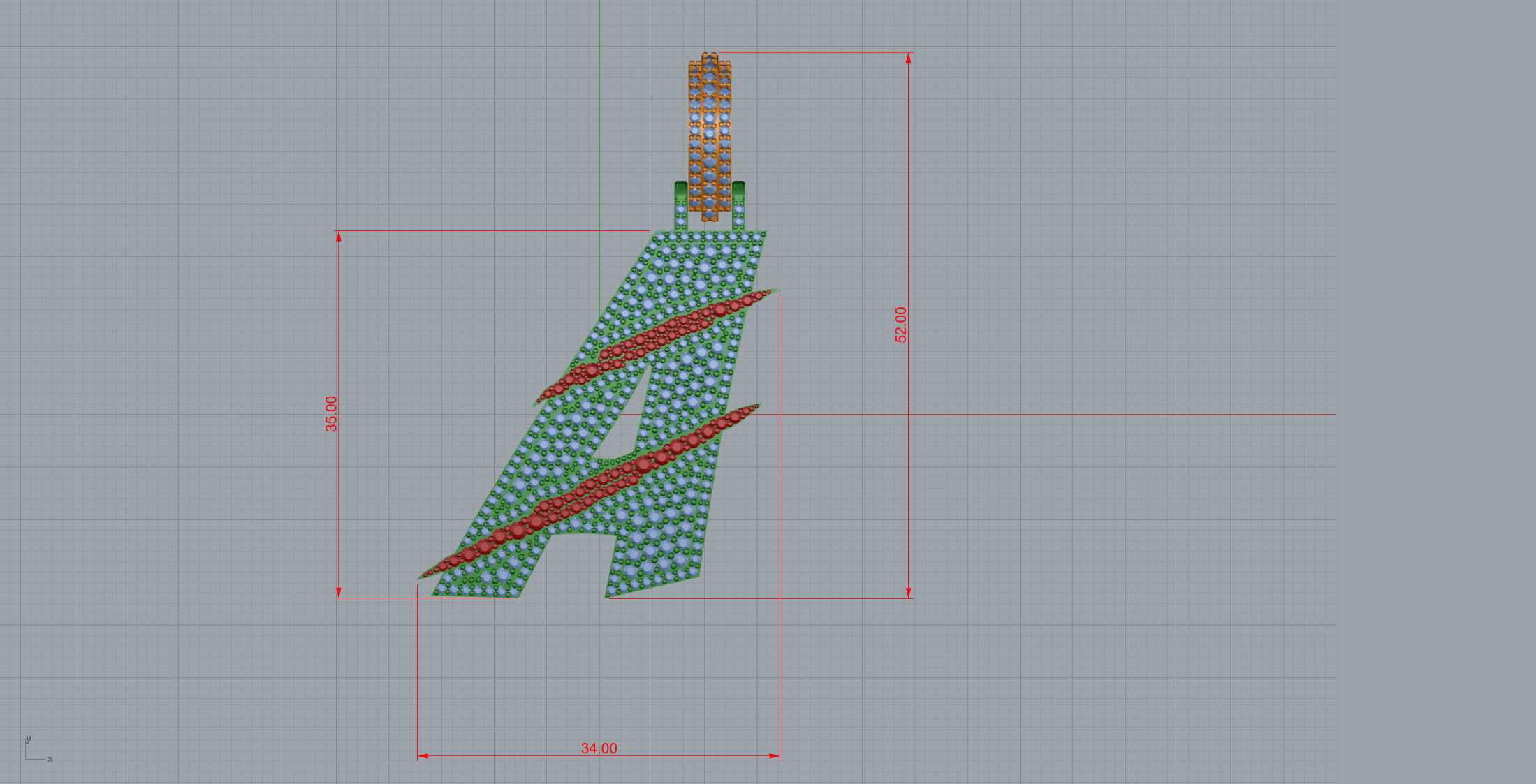 Claw Font A 3D print model_7