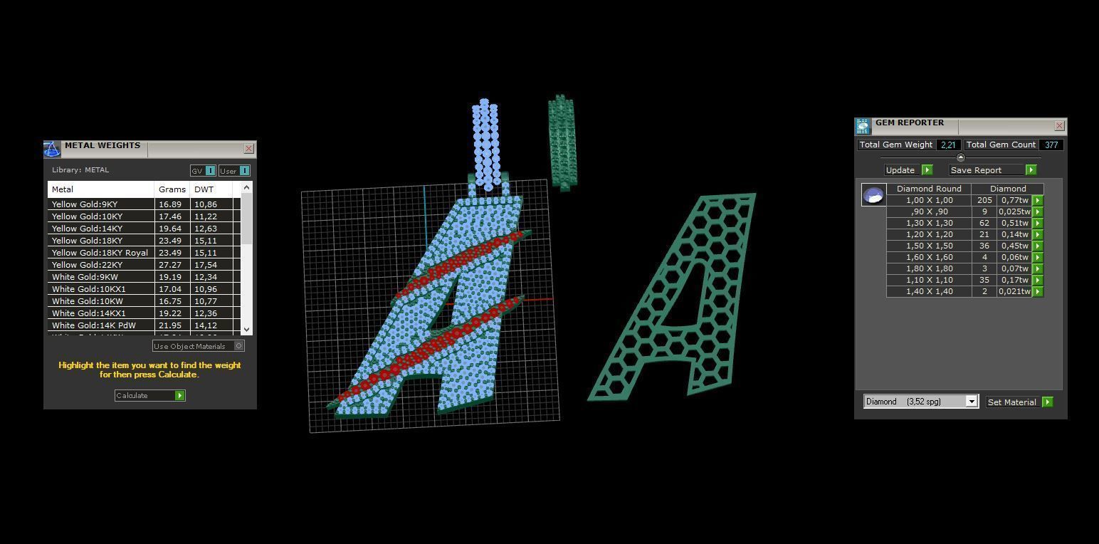 Claw Font A 3D print model_2