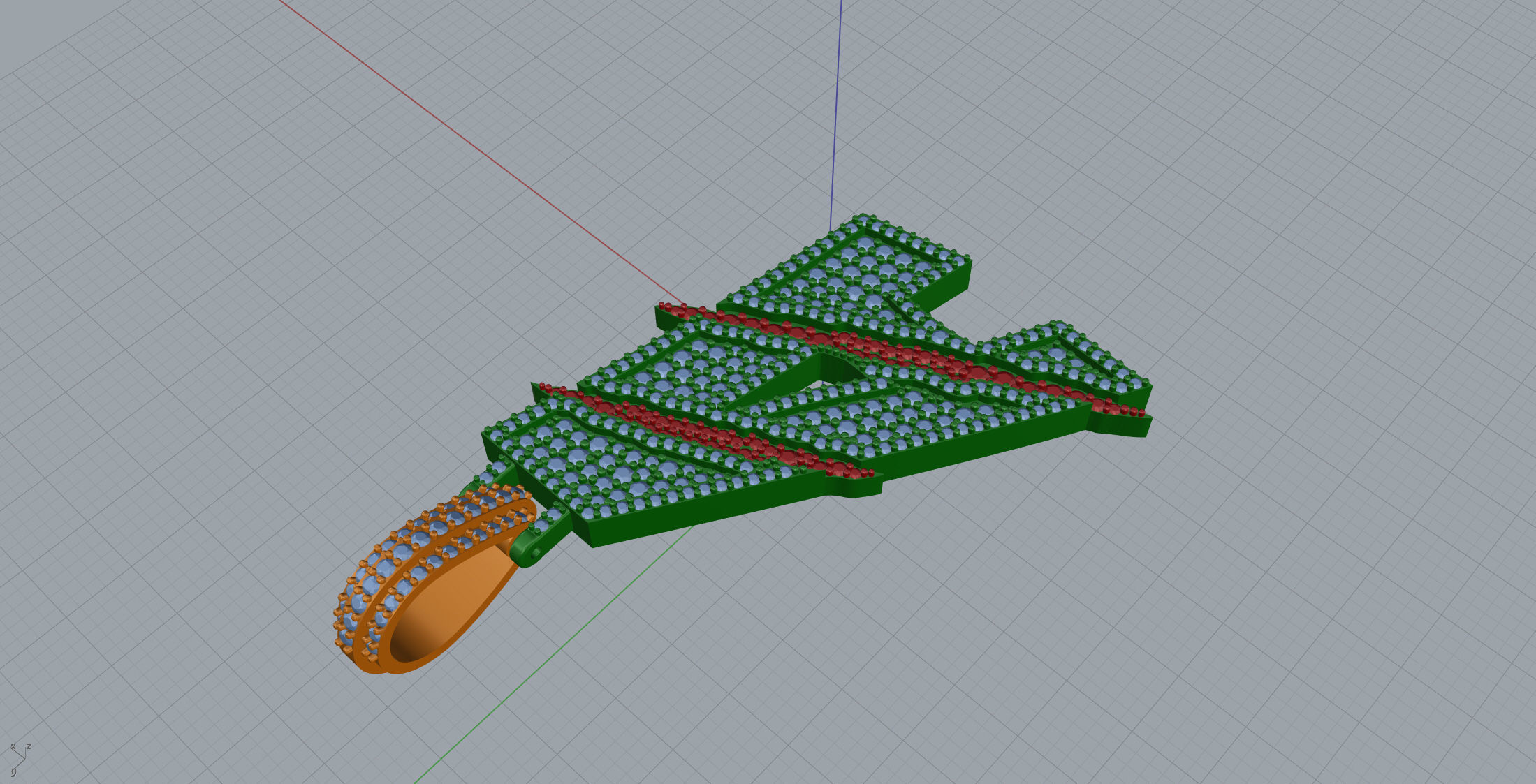 Claw Font A 3D print model_4