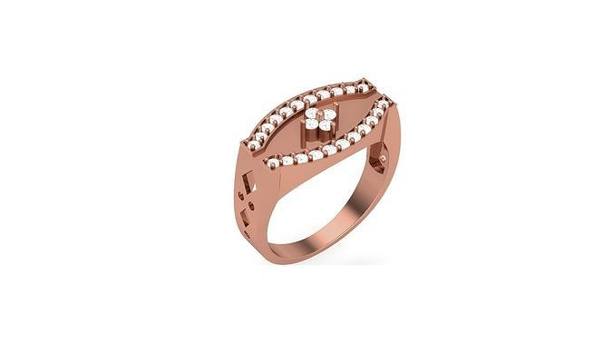 Mens Groom Gents Diamond Ring 3dm stl obj mtl 3mf glb 3D print model