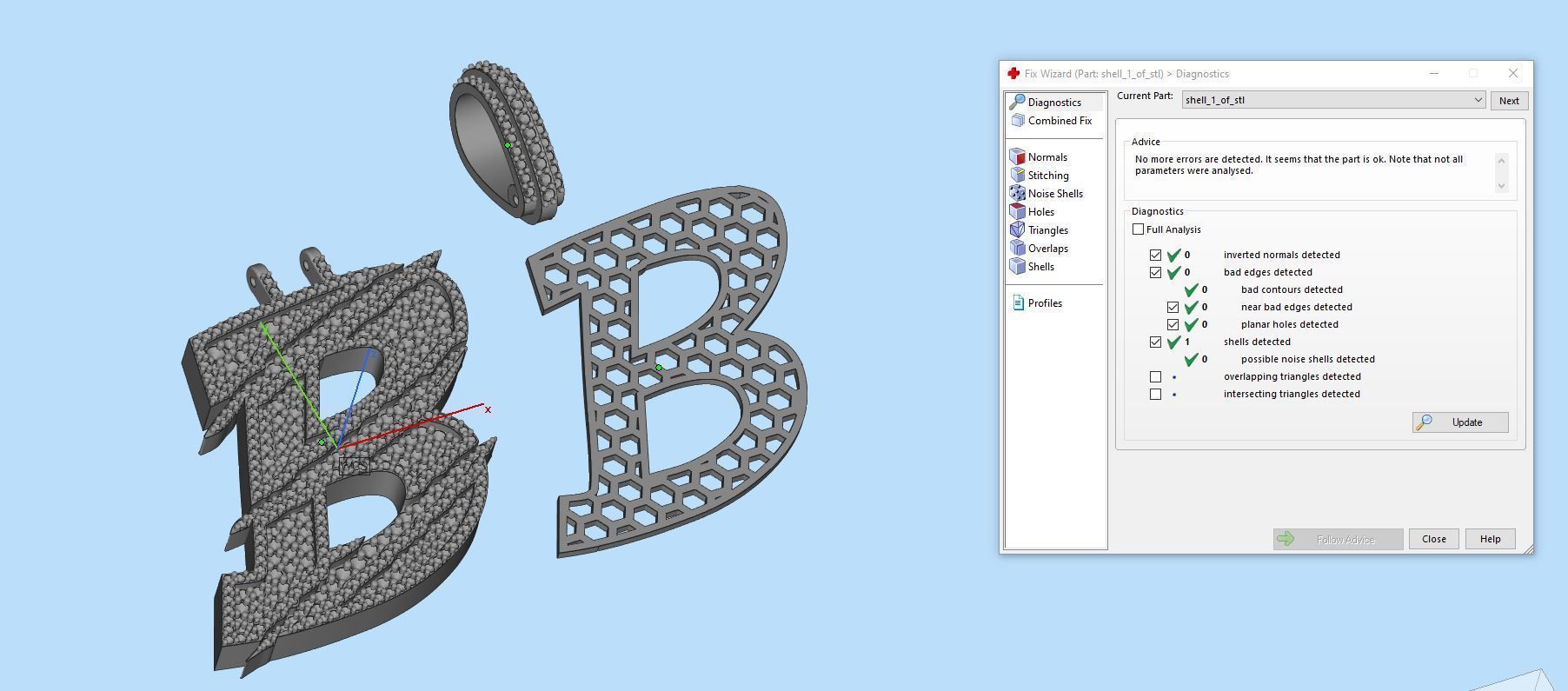 Claw Font B 3D print model_2