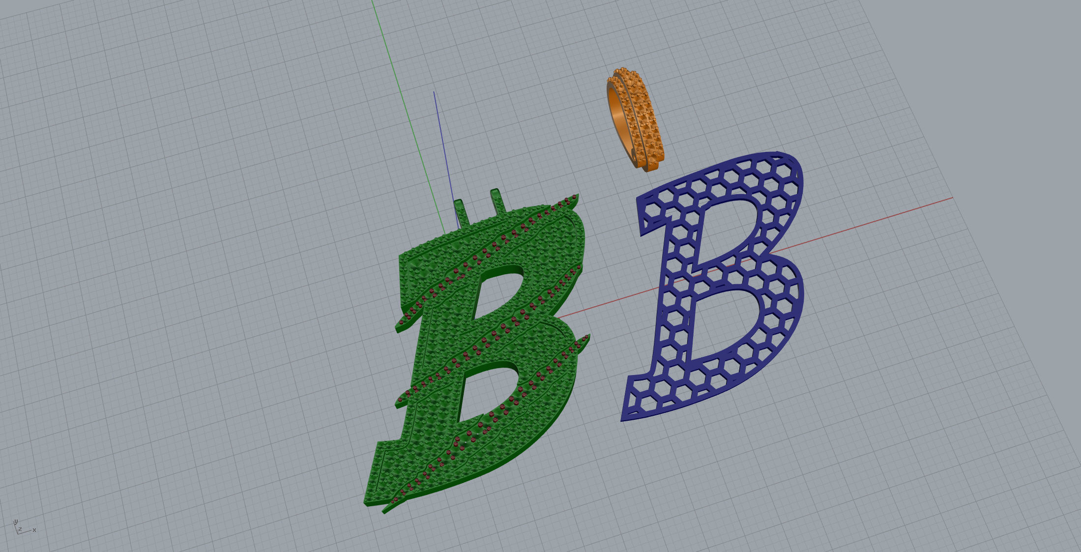 Claw Font B 3D print model_10