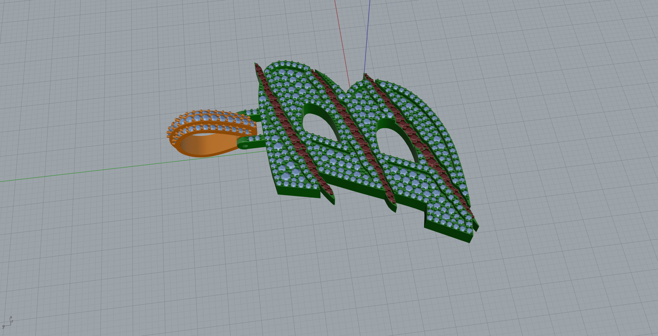 Claw Font B 3D print model_4