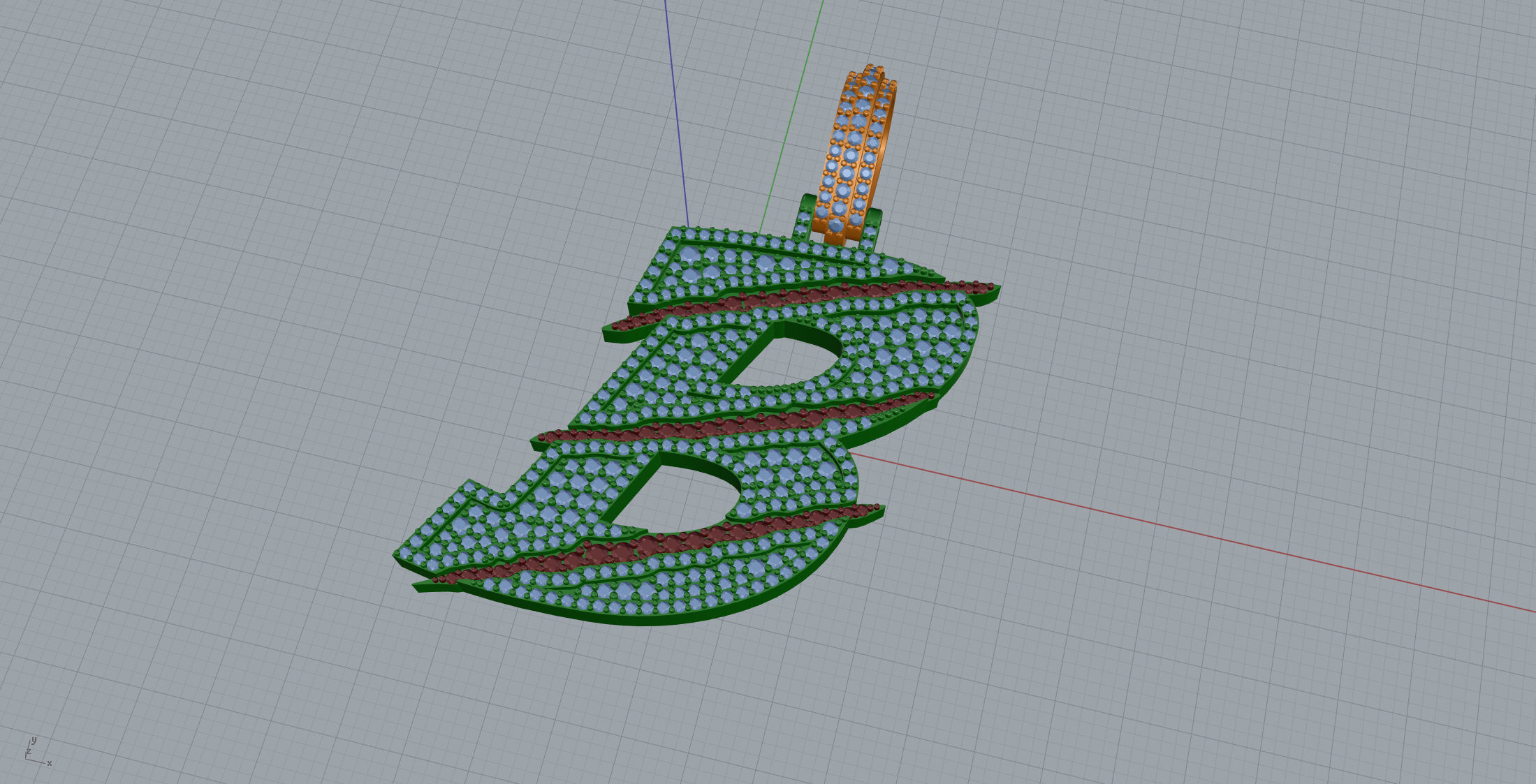 Claw Font B 3D print model_7