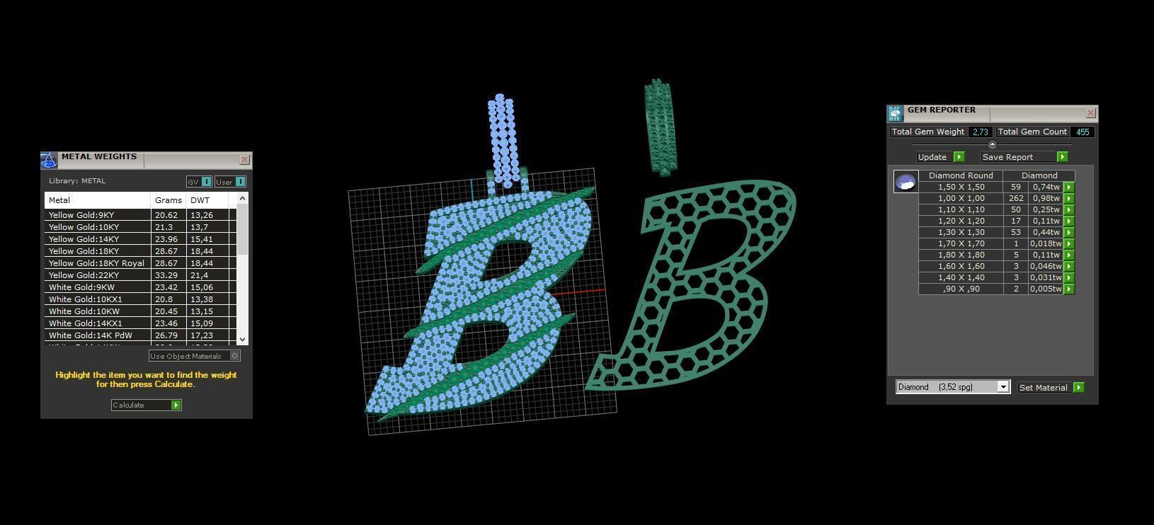 Claw Font B 3D print model_3