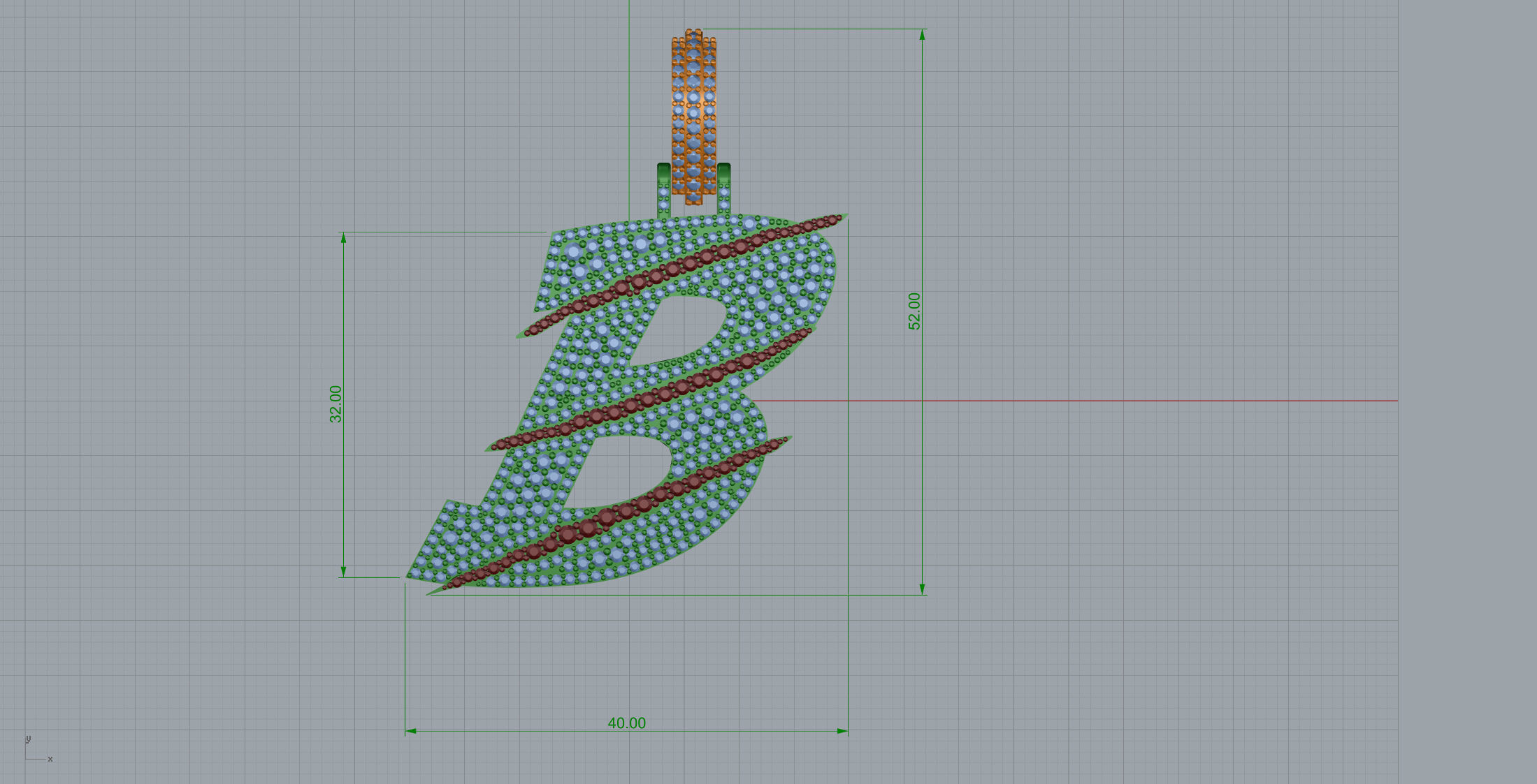 Claw Font B 3D print model_8