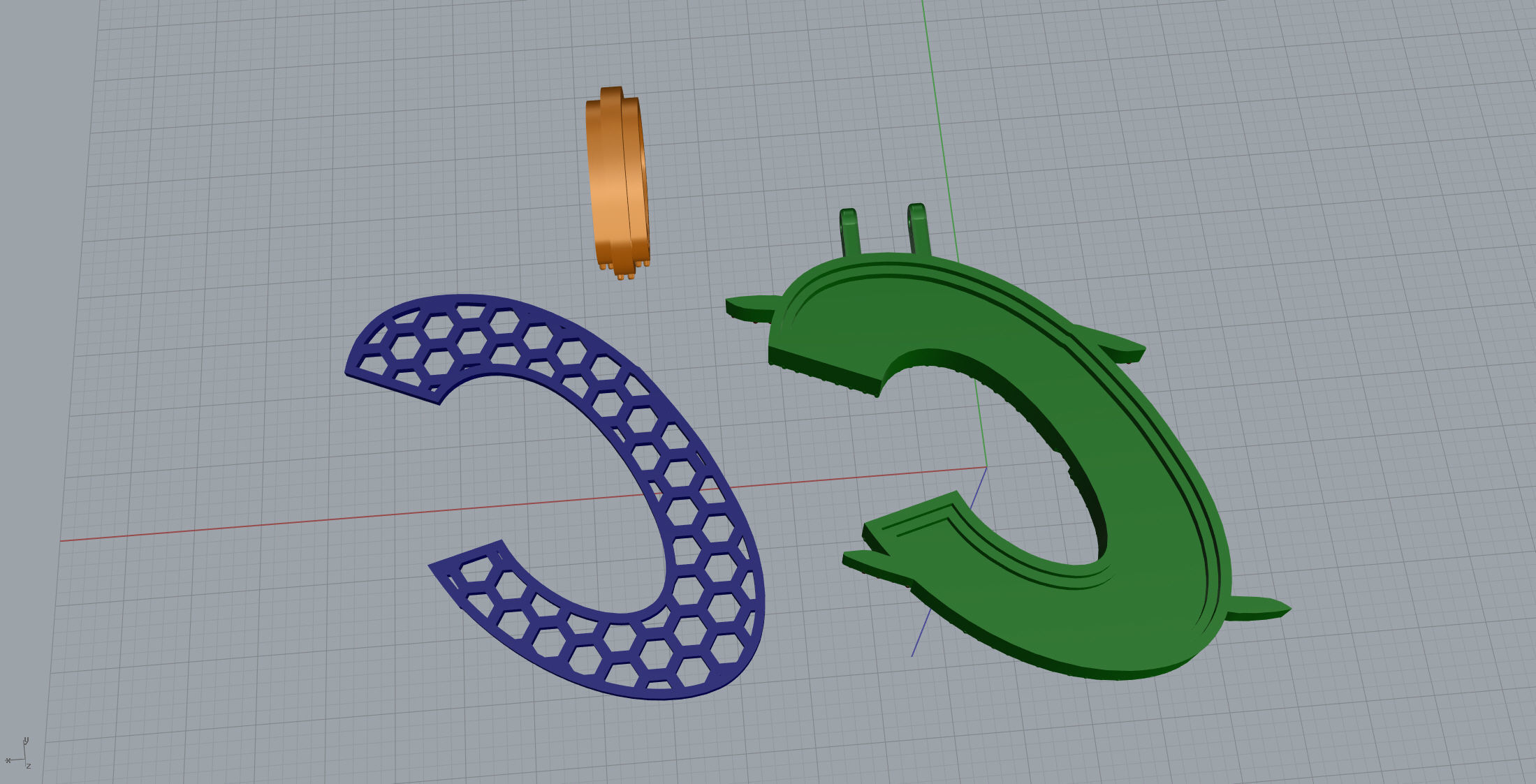 Claw Font C 3D print model_11