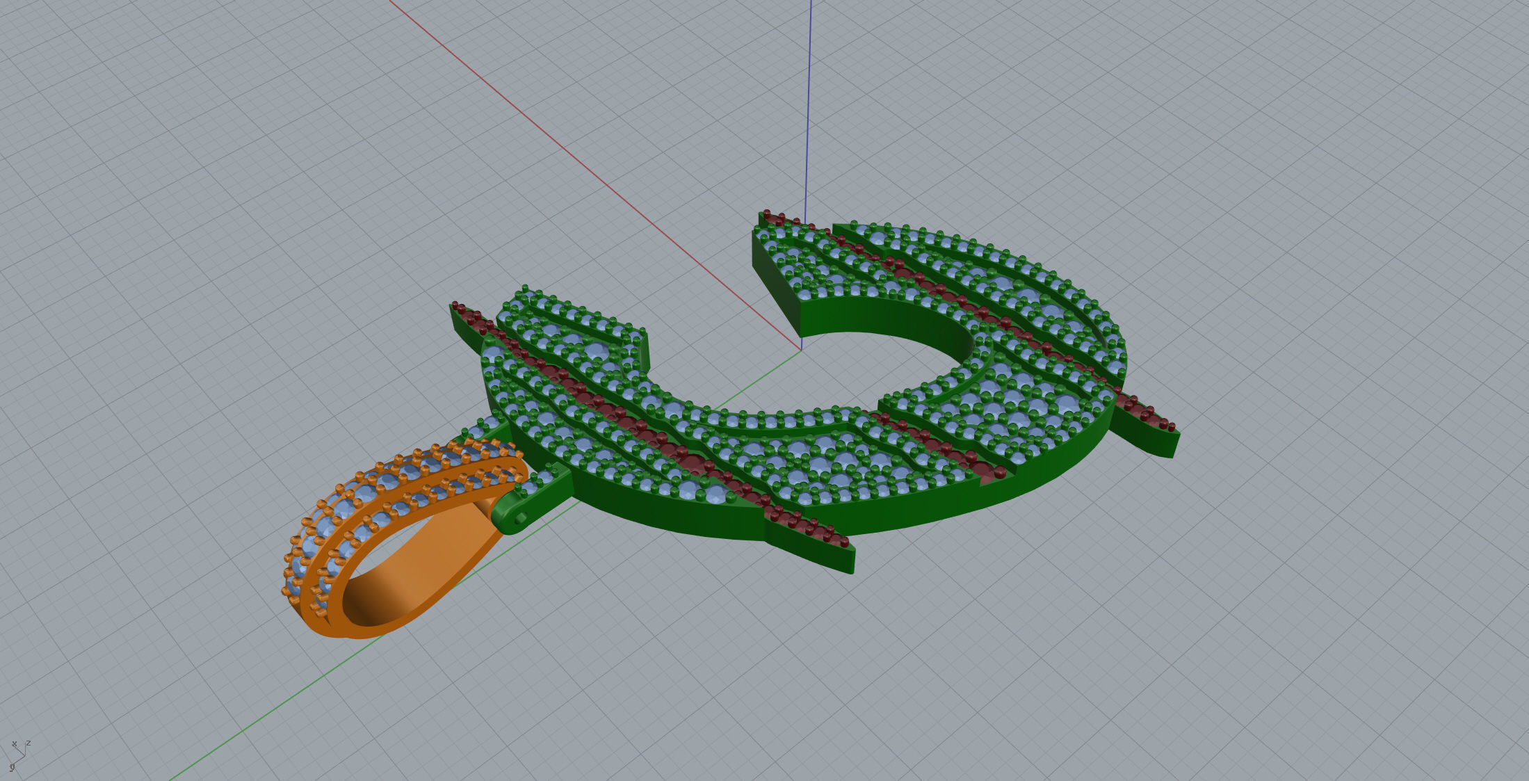 Claw Font C 3D print model_5