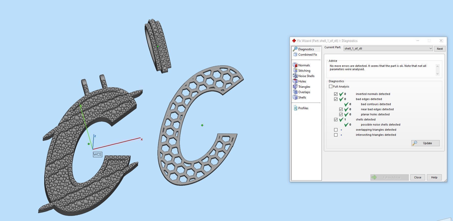 Claw Font C 3D print model_2