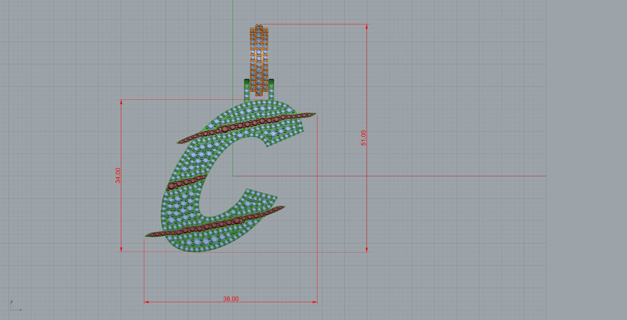 Claw Font C 3D print model_8