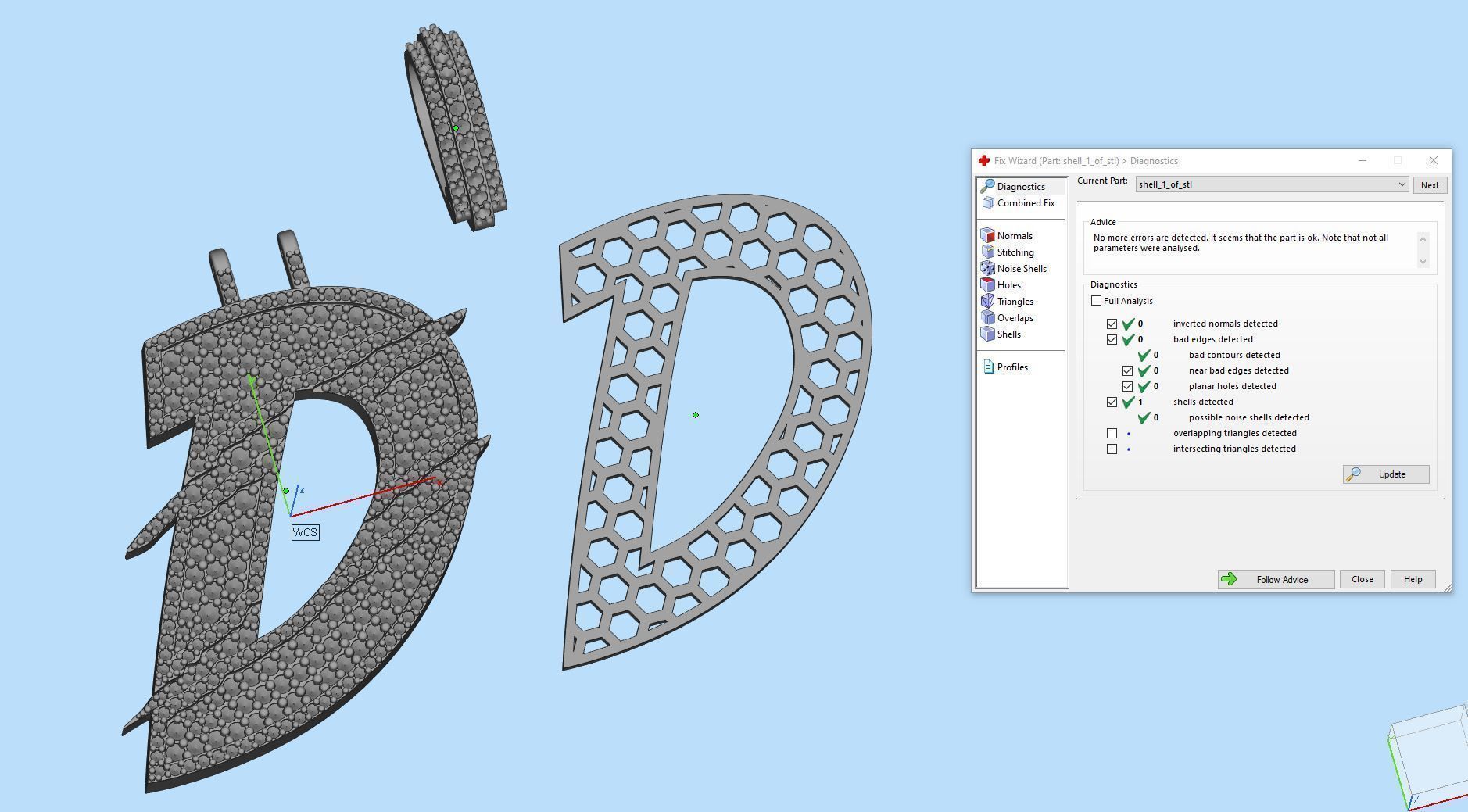 Claw Font D 3D print model_2