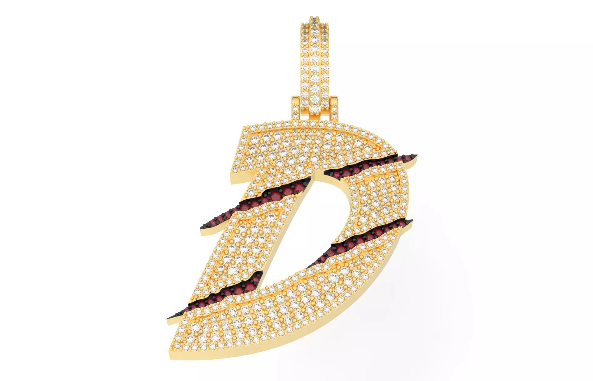 Claw Font D 3D print model_0