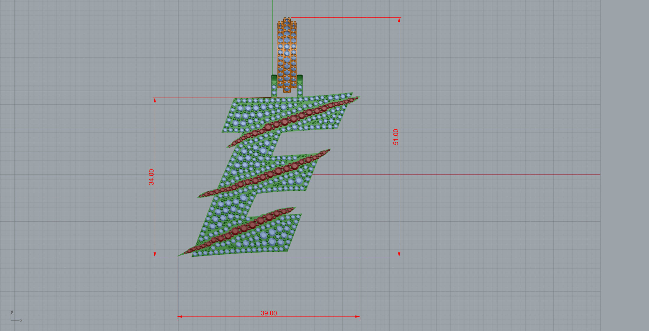 Claw Font E 3D print model_8