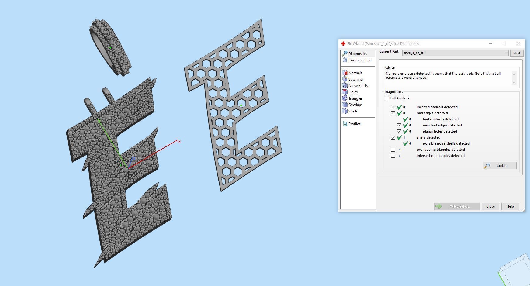 Claw Font E 3D print model_2