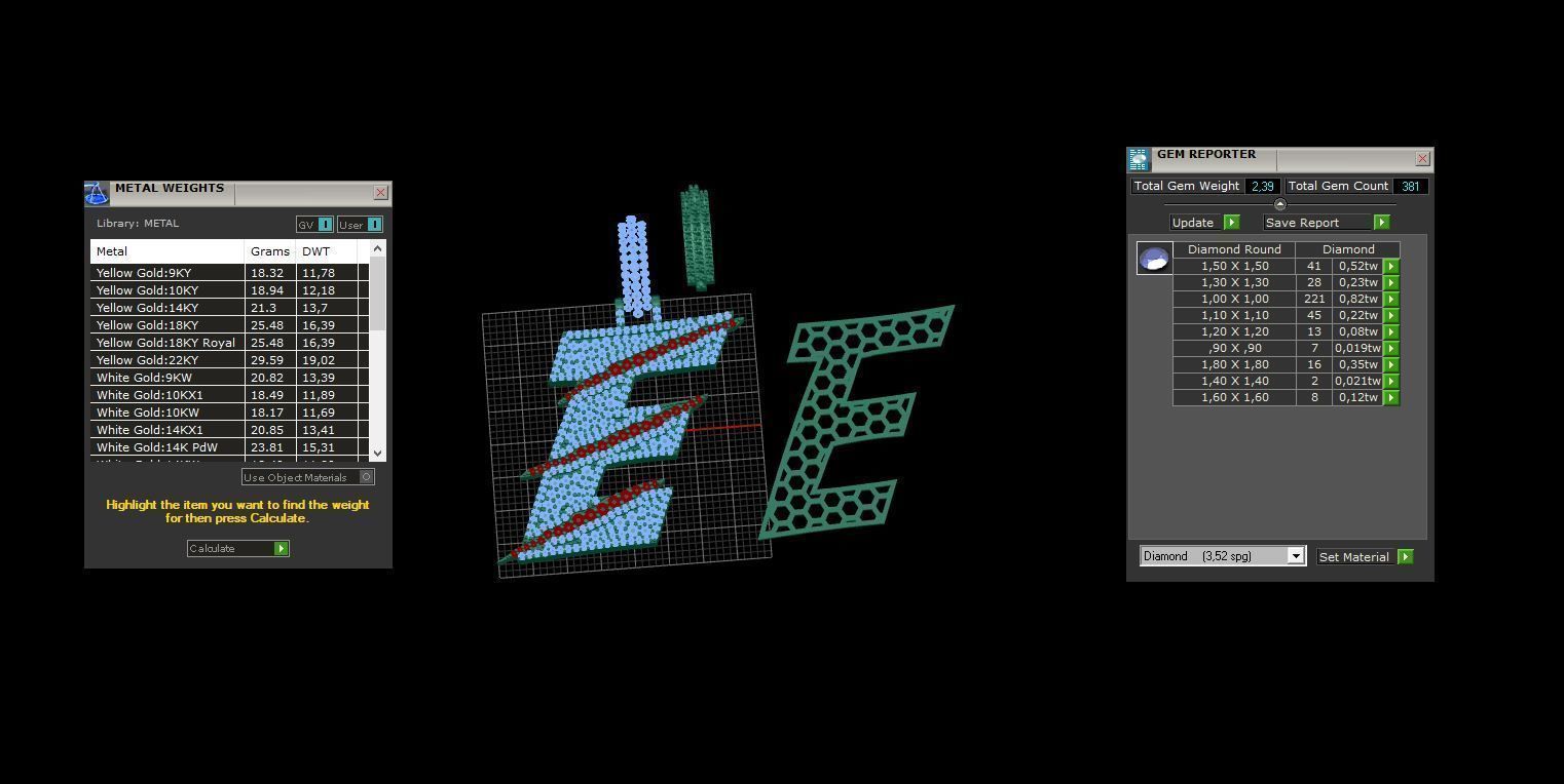 Claw Font E 3D print model_3