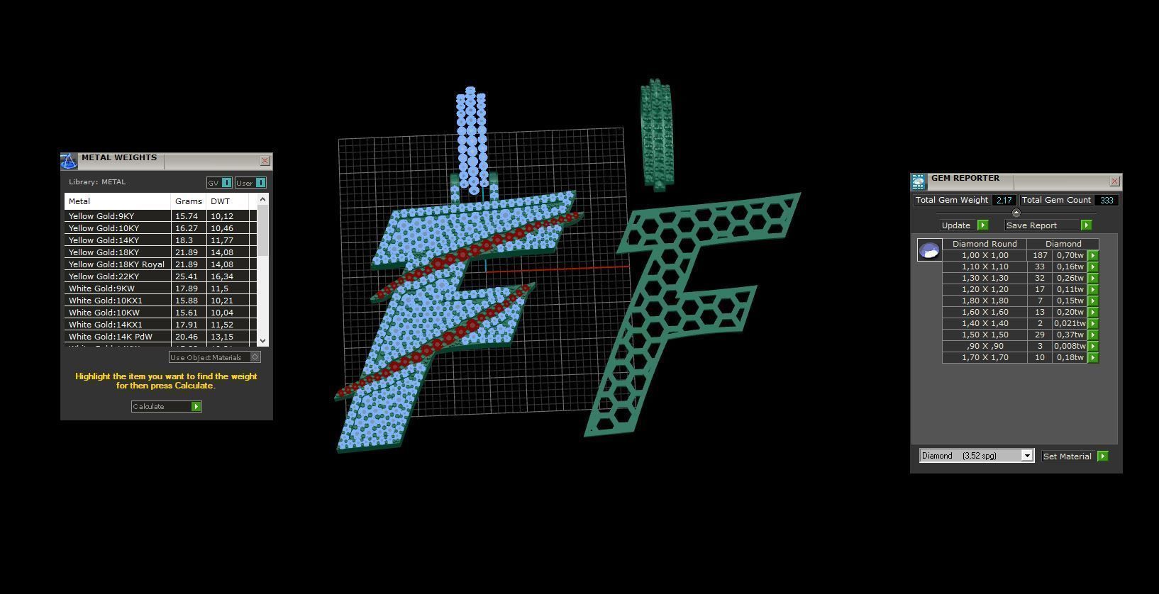 Claw Font F 3D print model_3