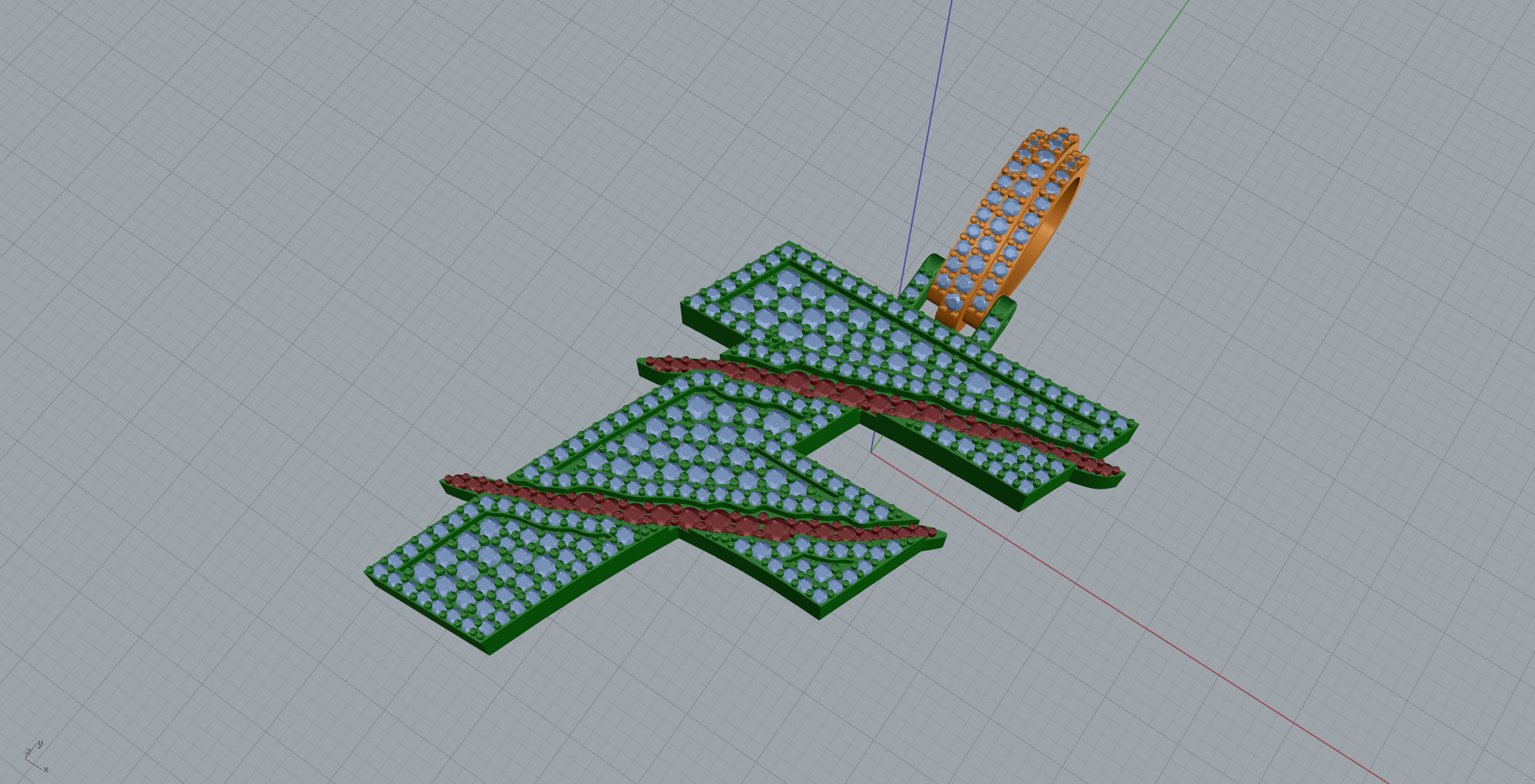 Claw Font F 3D print model_7