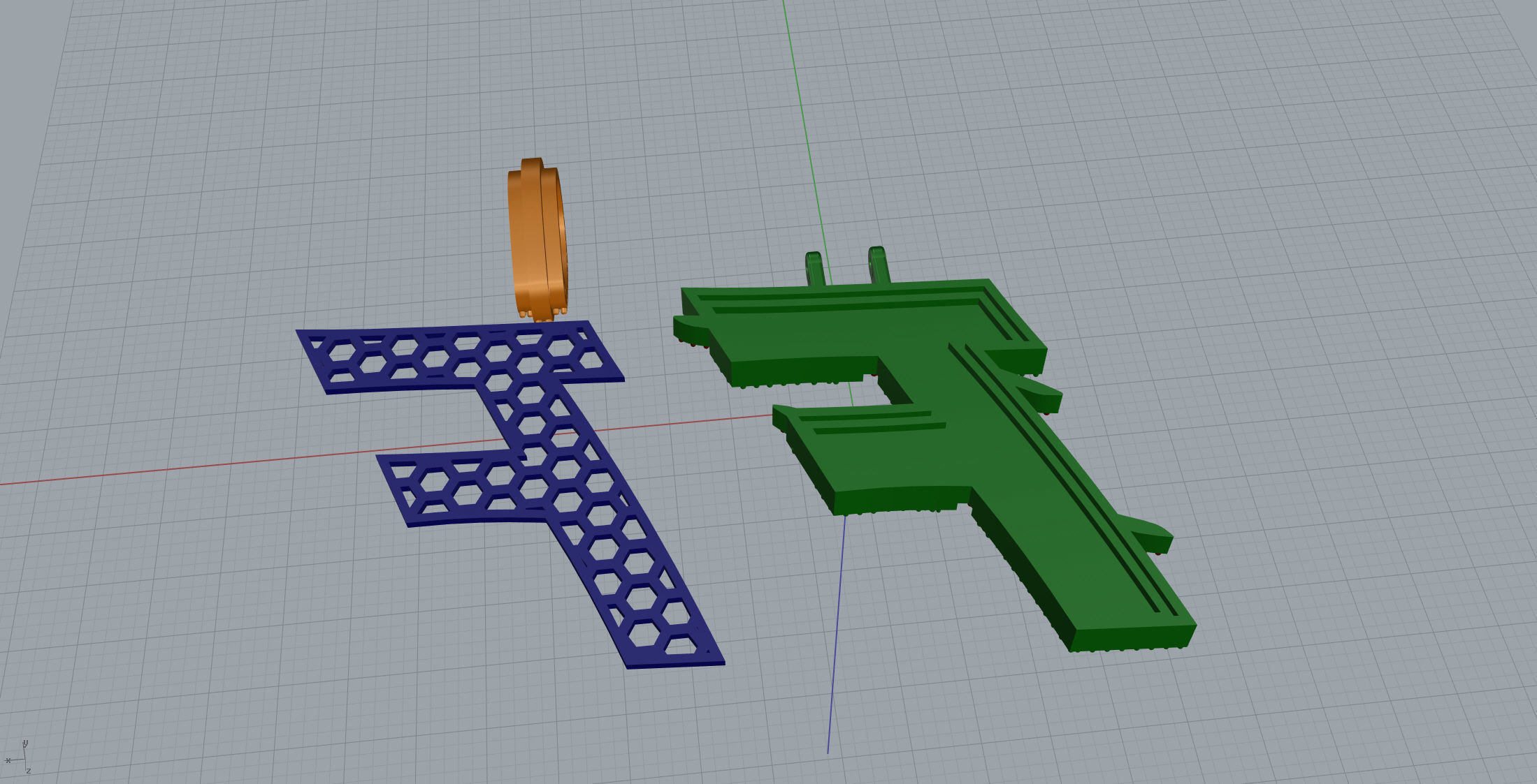Claw Font F 3D print model_11