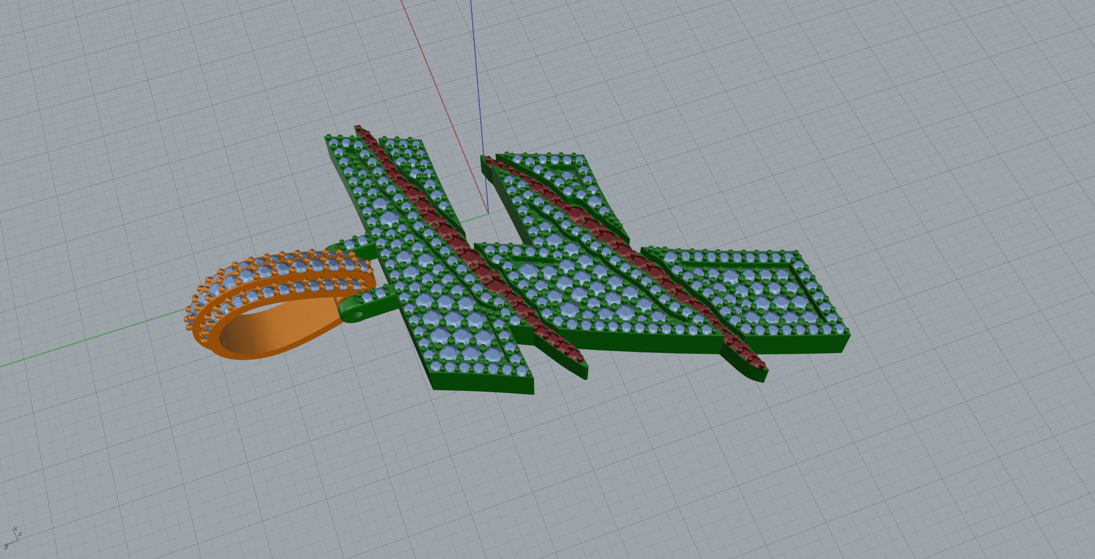 Claw Font F 3D print model_4