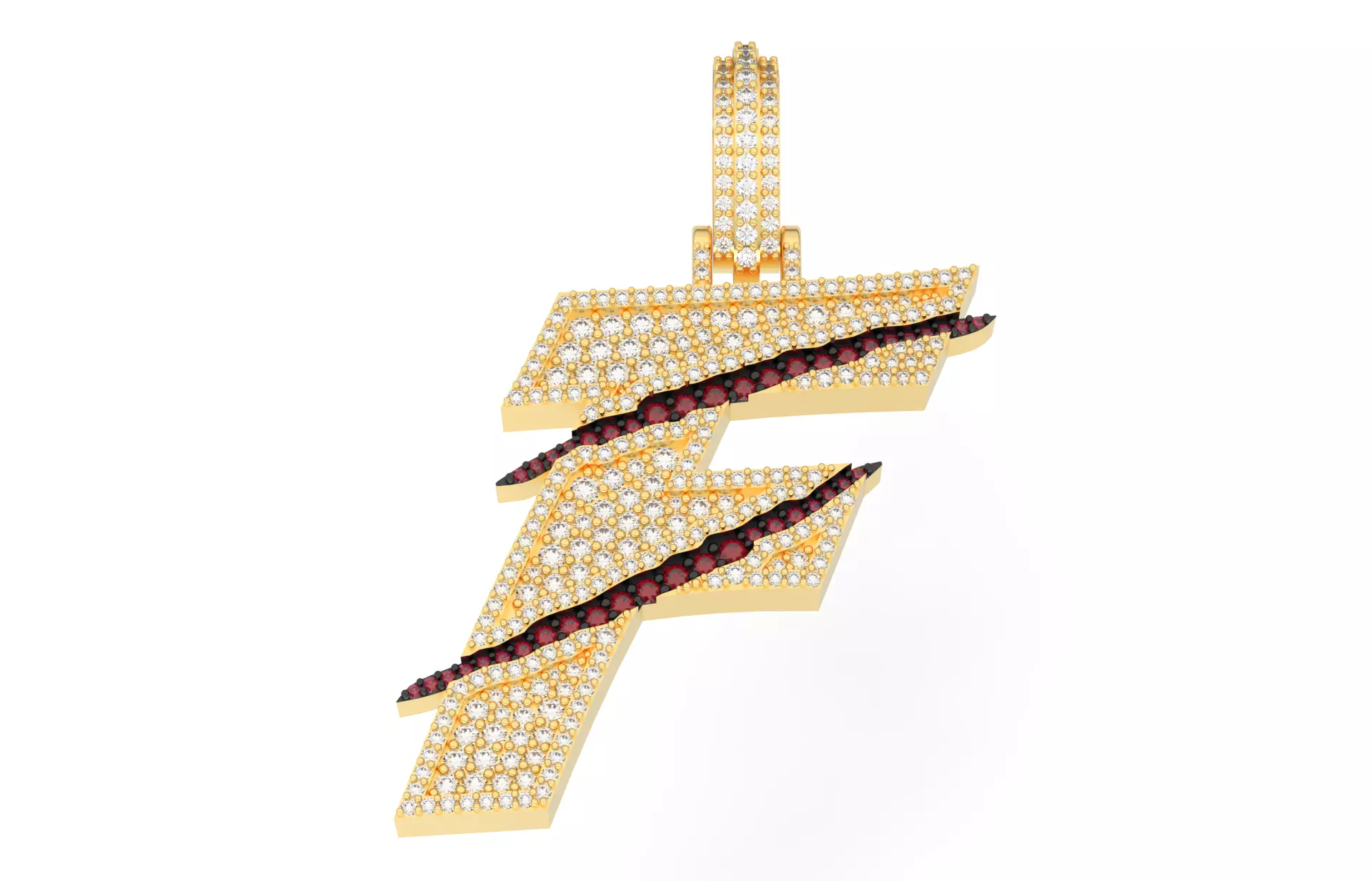 Claw Font F 3D print model_0