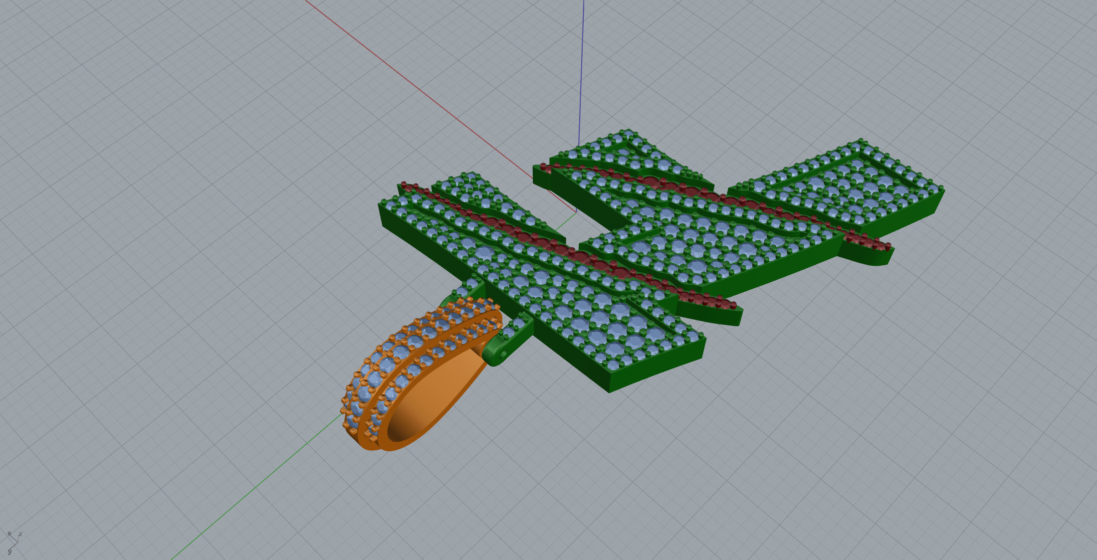 Claw Font F 3D print model_5