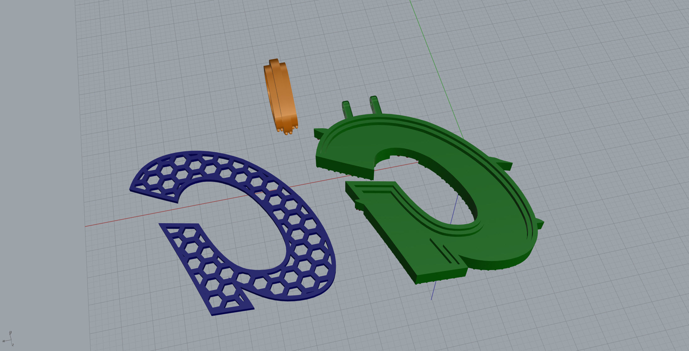Claw Font G 3D print model_11
