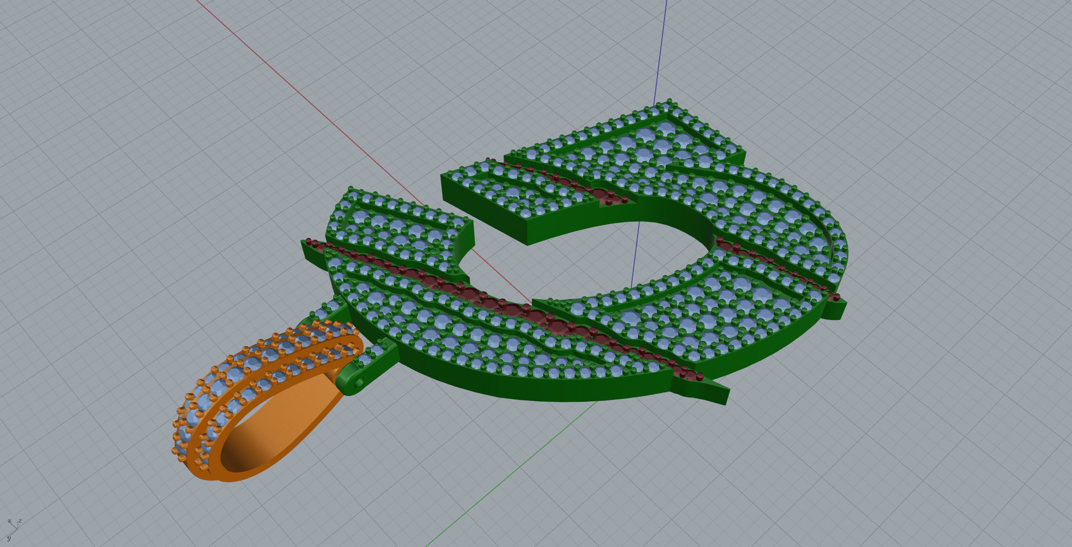 Claw Font G 3D print model_5