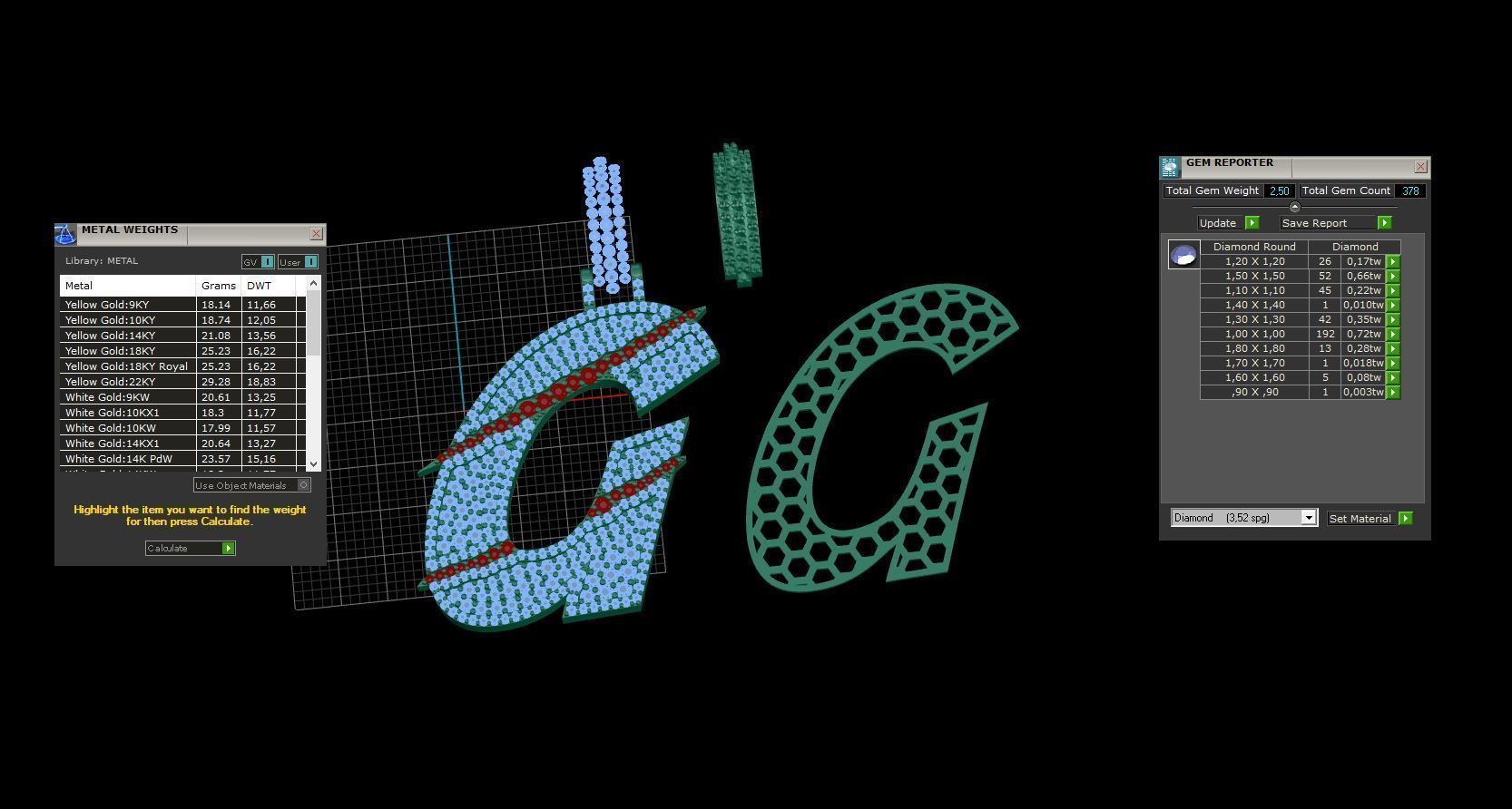 Claw Font G 3D print model_3