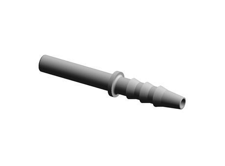 Push in barbed conn,4mm ODx3.2mm ID Free 3D model