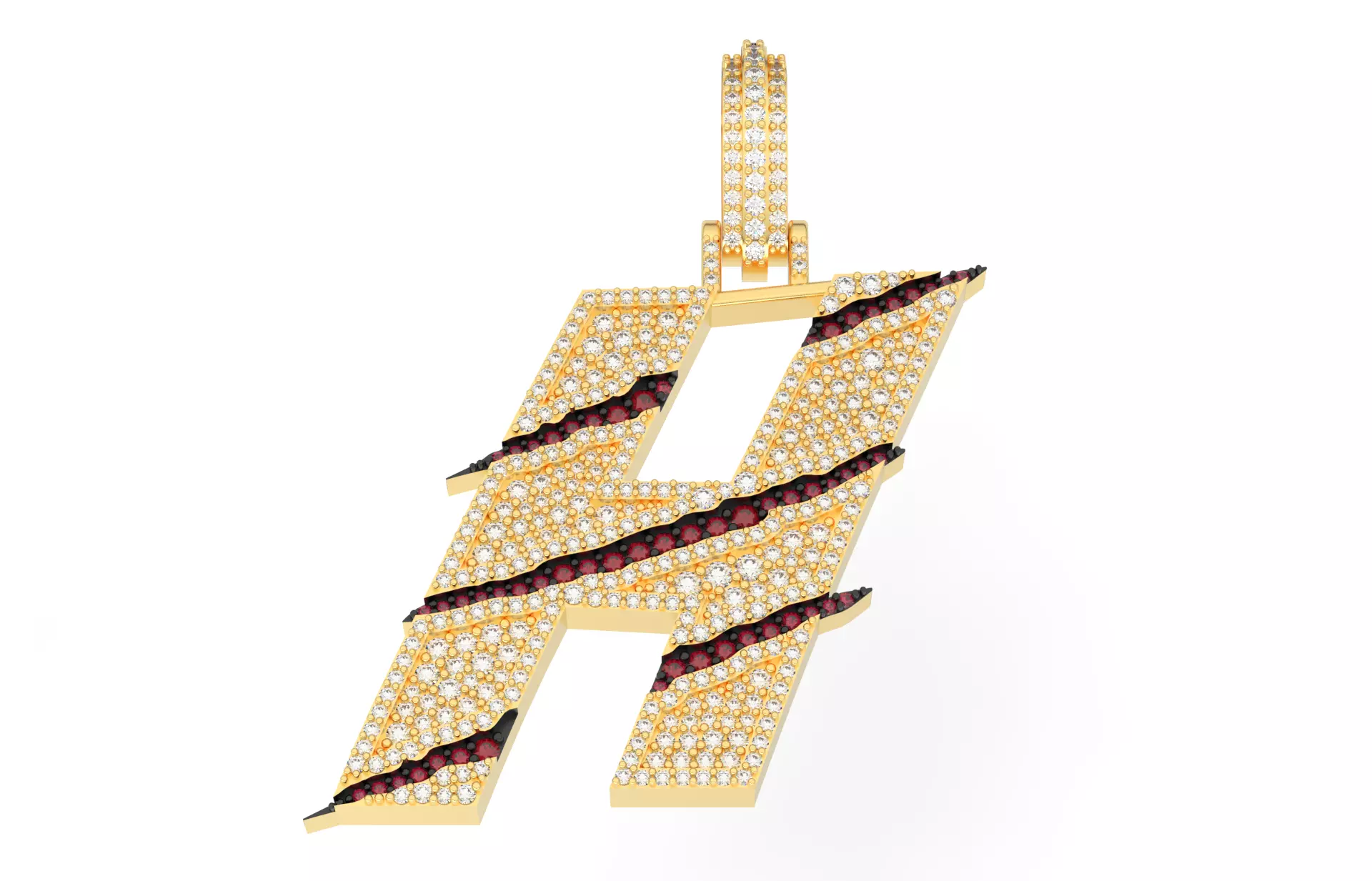 Claw Font H 3D print model_0