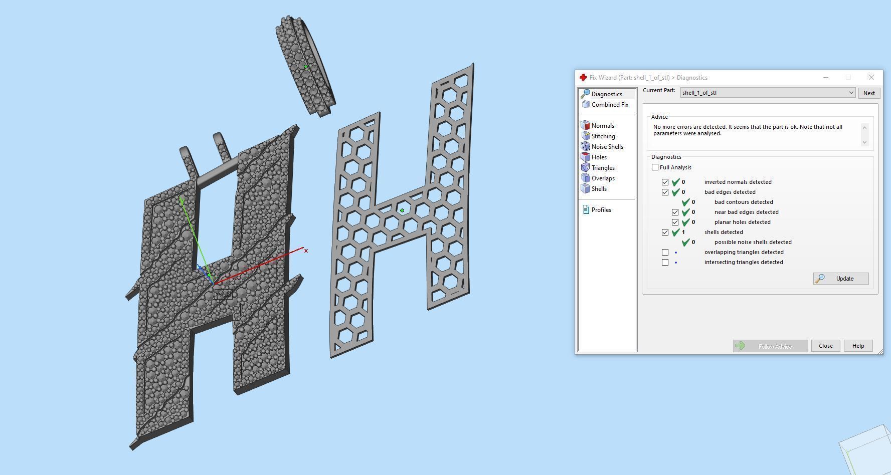 Claw Font H 3D print model_10