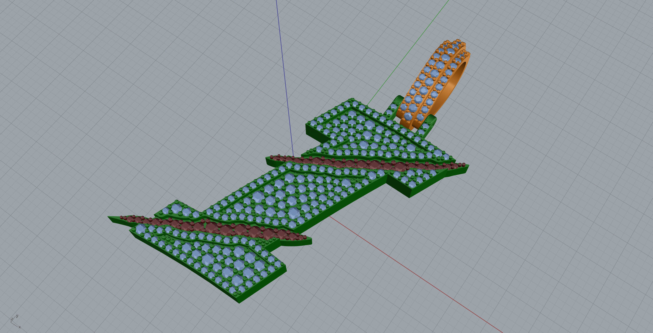 Claw Font I 3D print model_7