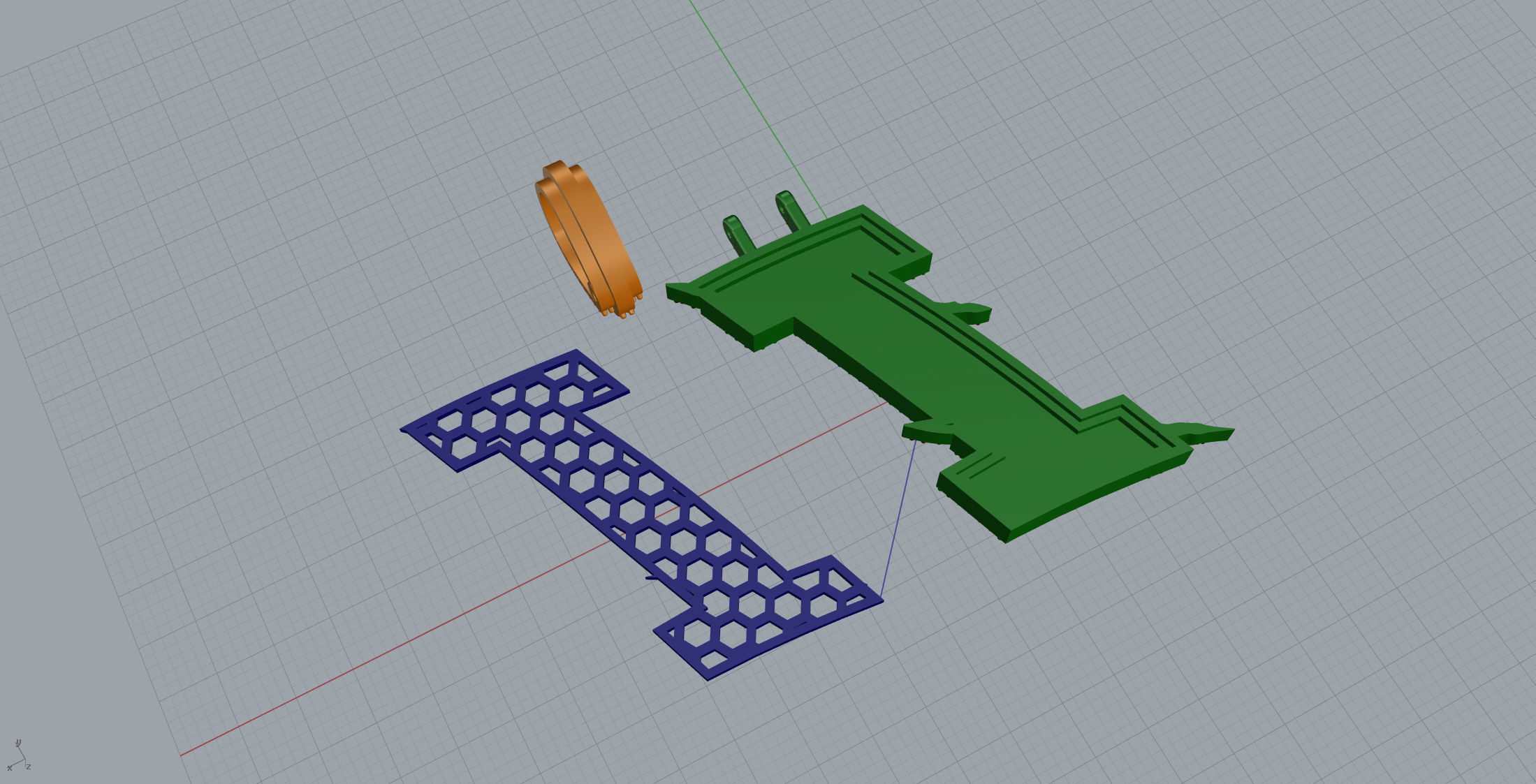 Claw Font I 3D print model_11