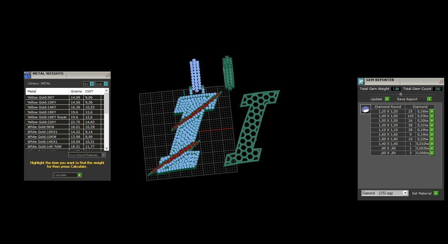 Claw Font I 3D print model_3