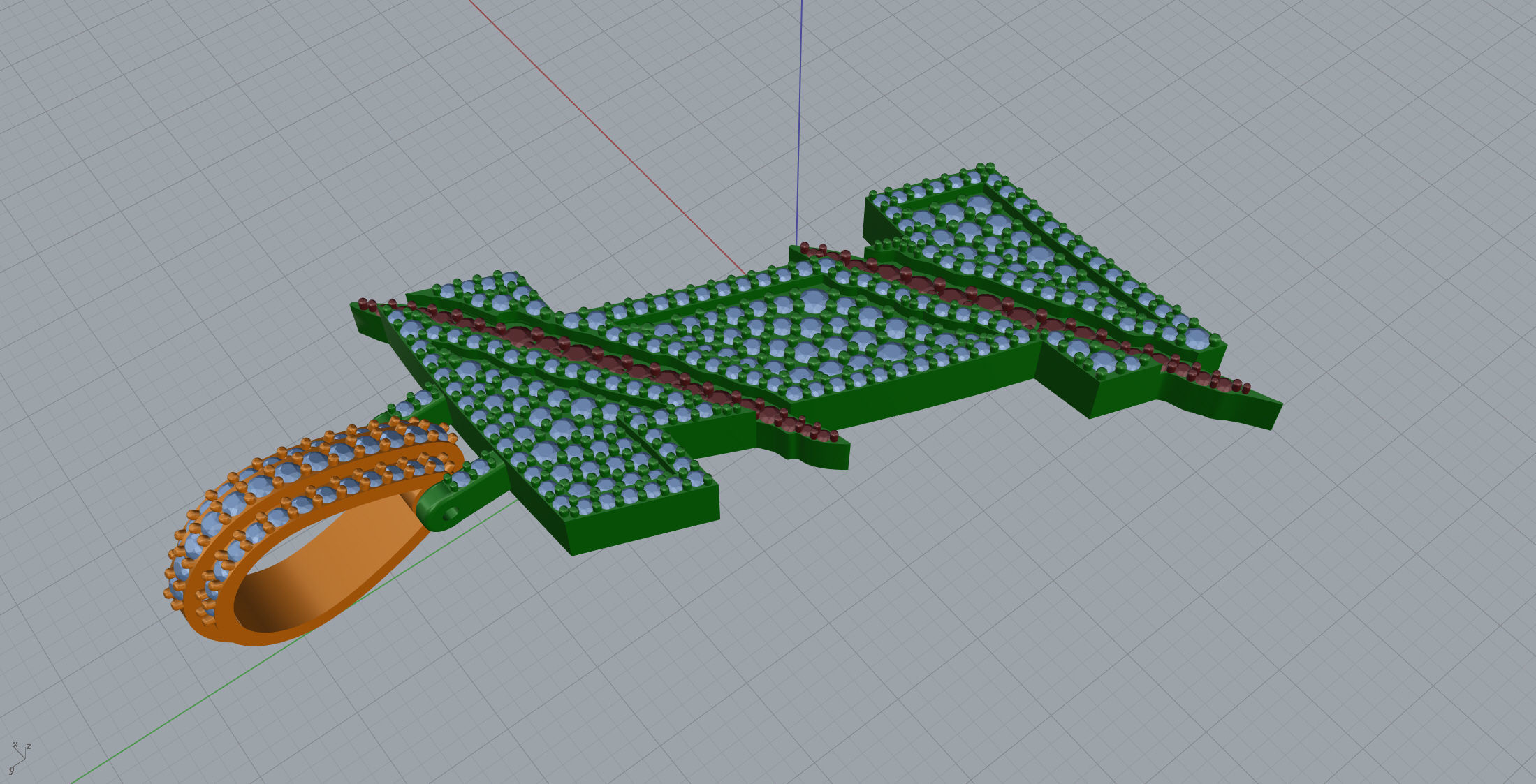 Claw Font I 3D print model_5