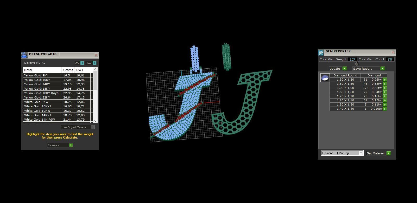 Claw Font J 3D print model_3