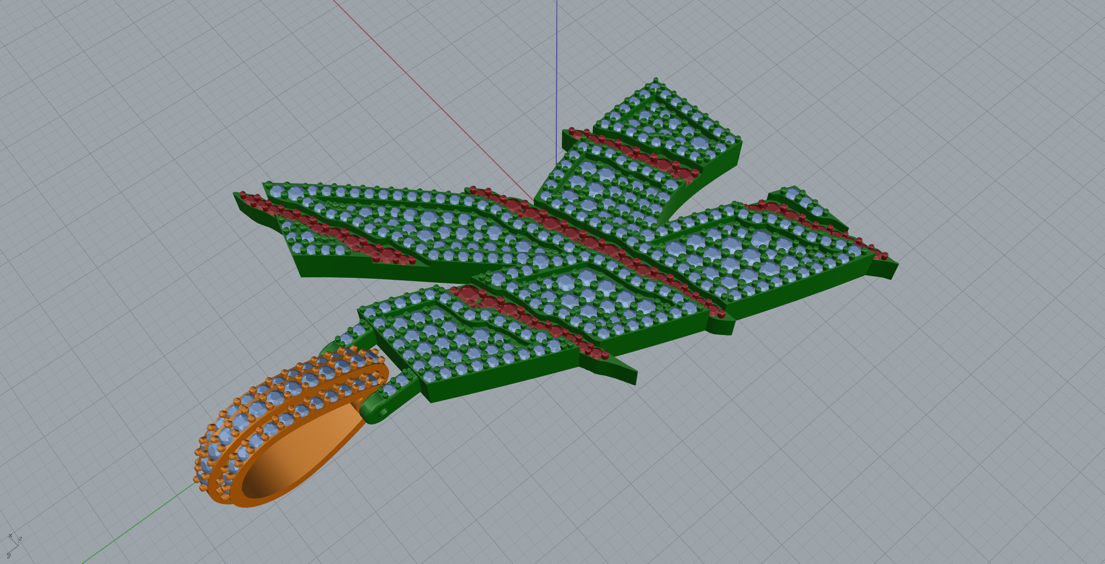 Claw Font K 3D print model_5