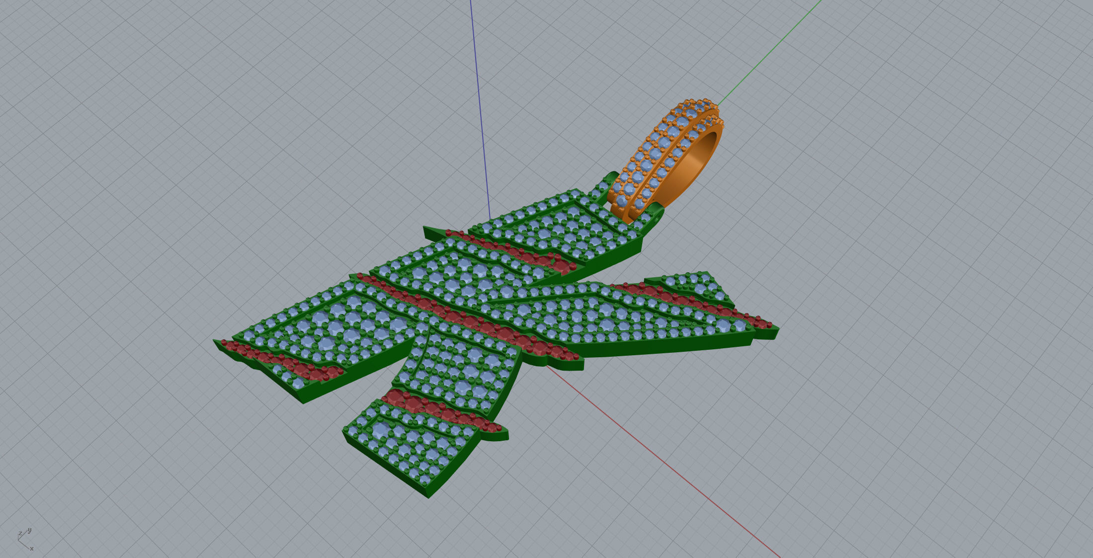 Claw Font K 3D print model_7