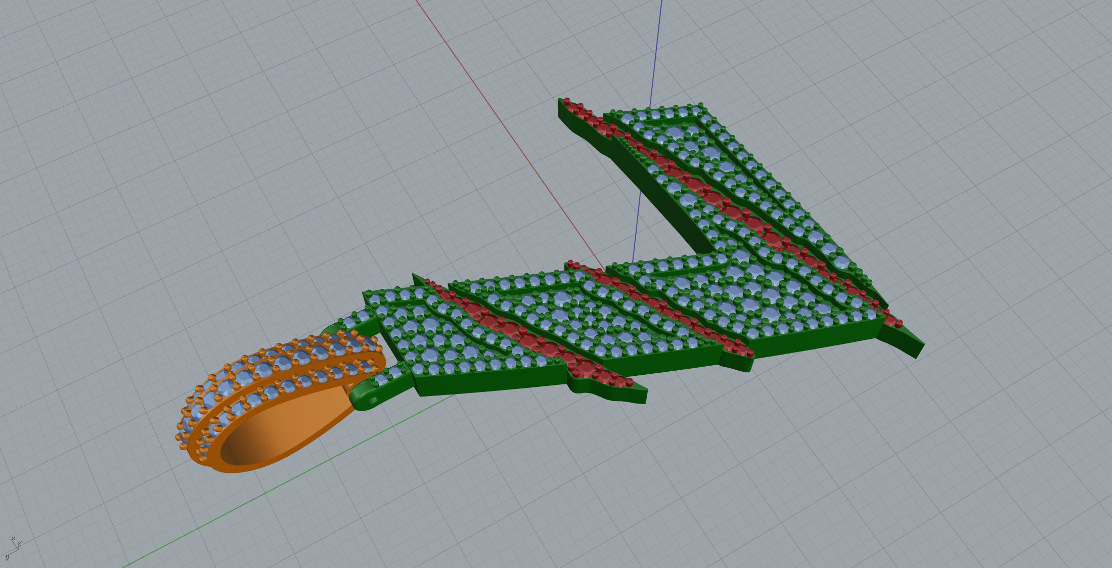 Claw Font L 3D print model_5