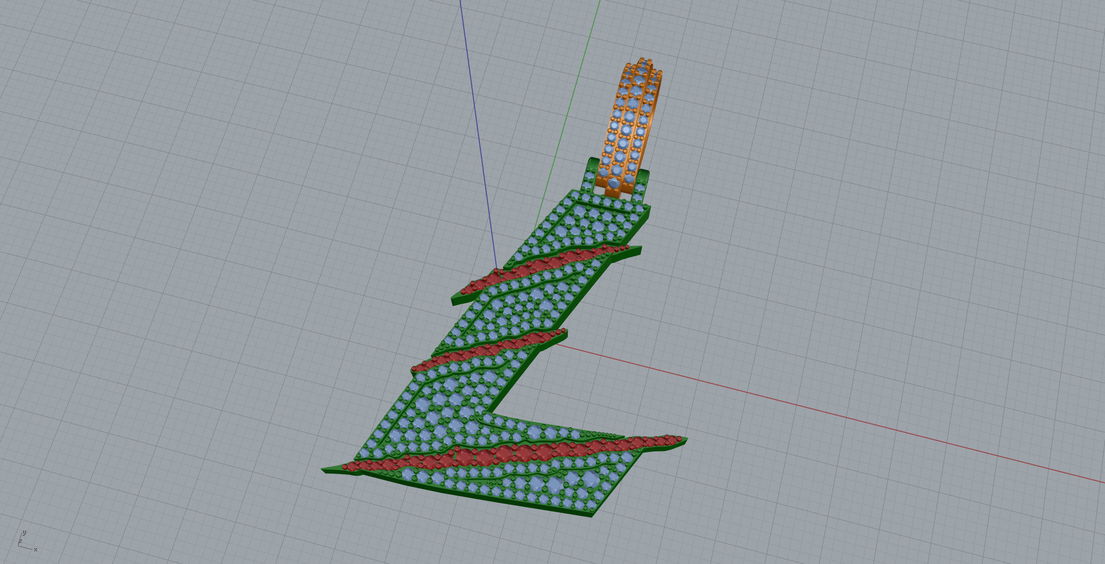 Claw Font L 3D print model_7