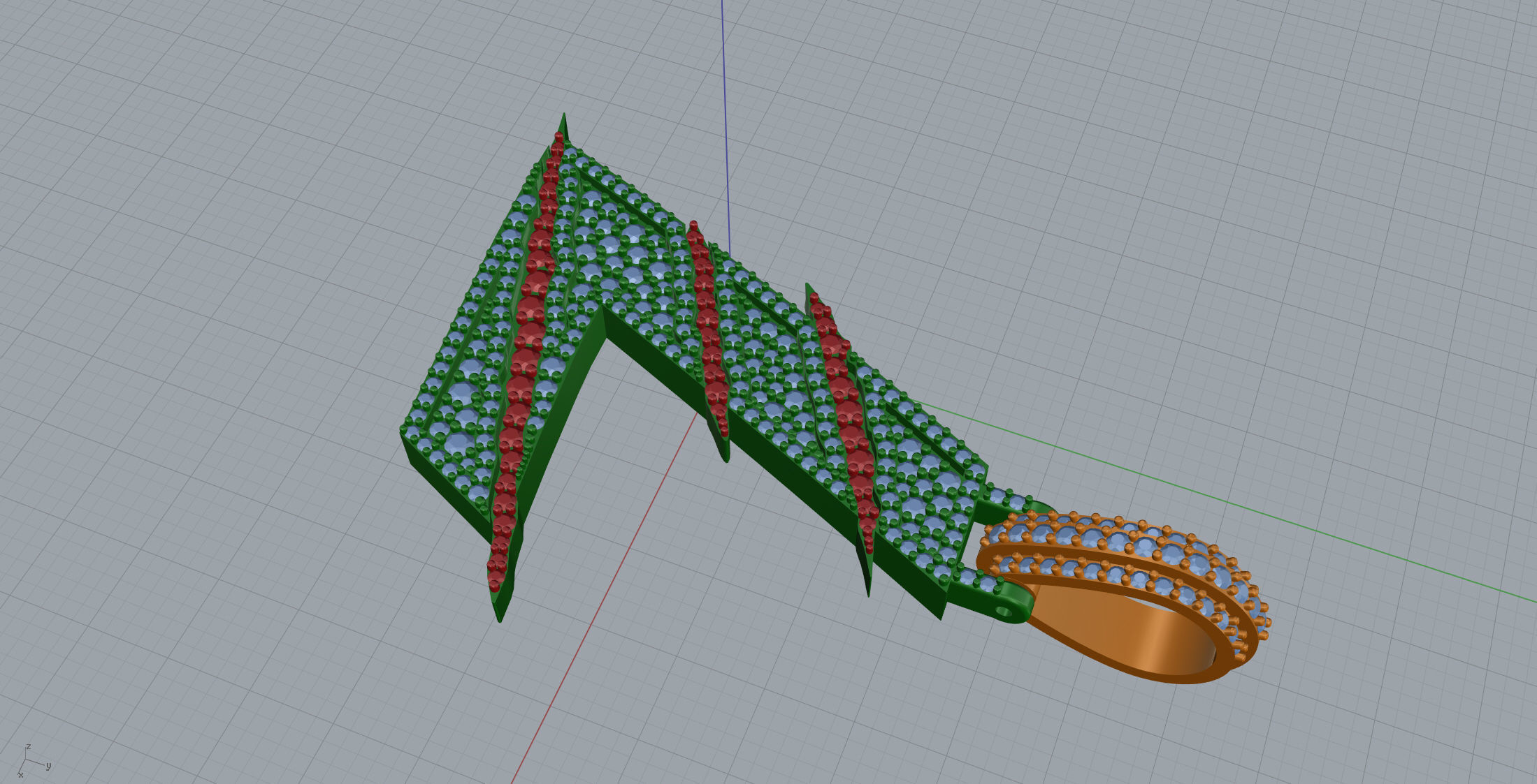 Claw Font L 3D print model_6